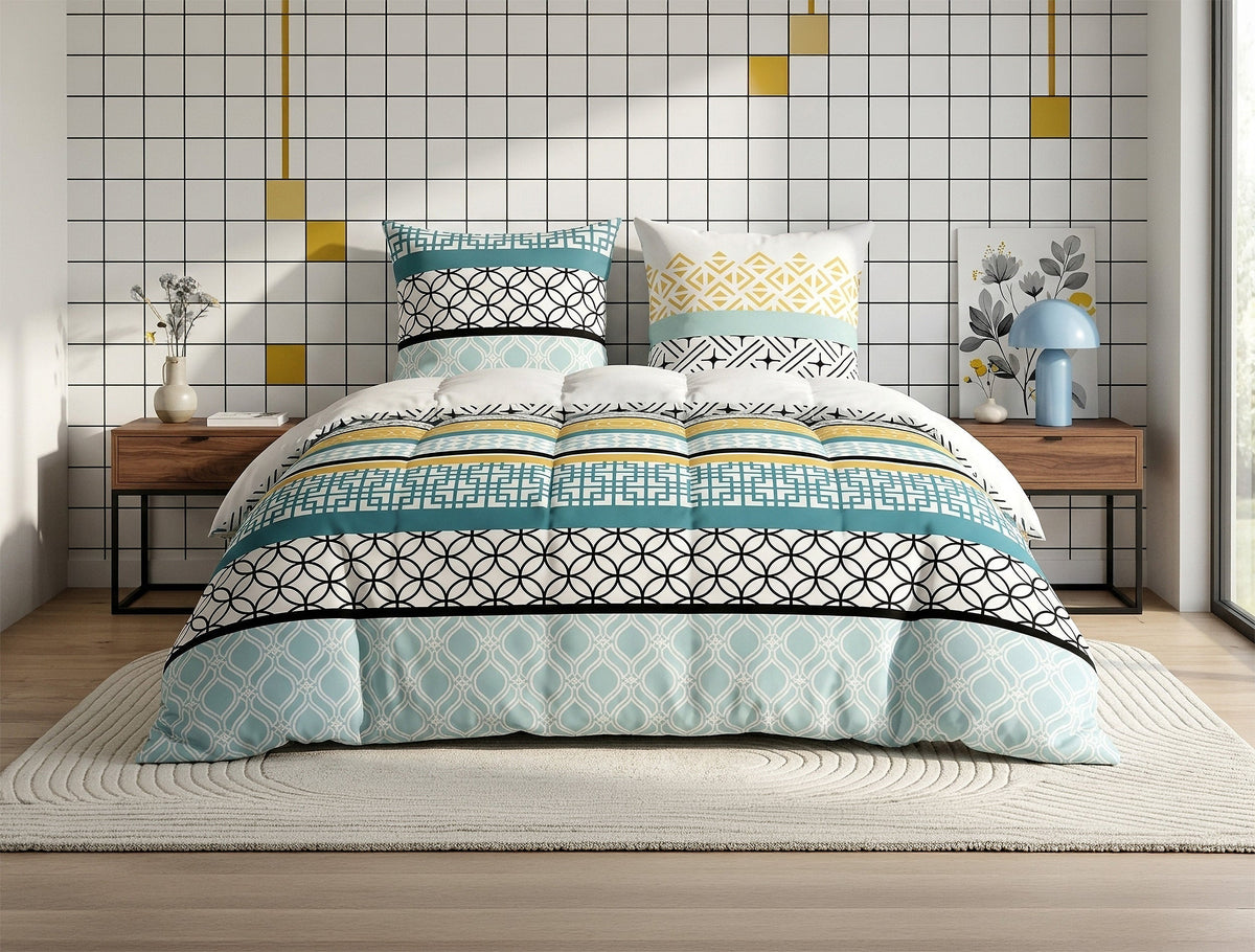 Parure de lit 100% coton 57 fils Citedor