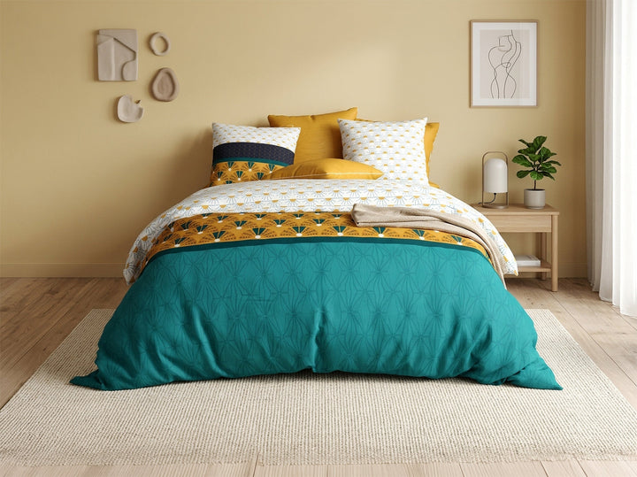 Parure de lit Bâton Rouge 100 % coton 57 fils MADRA