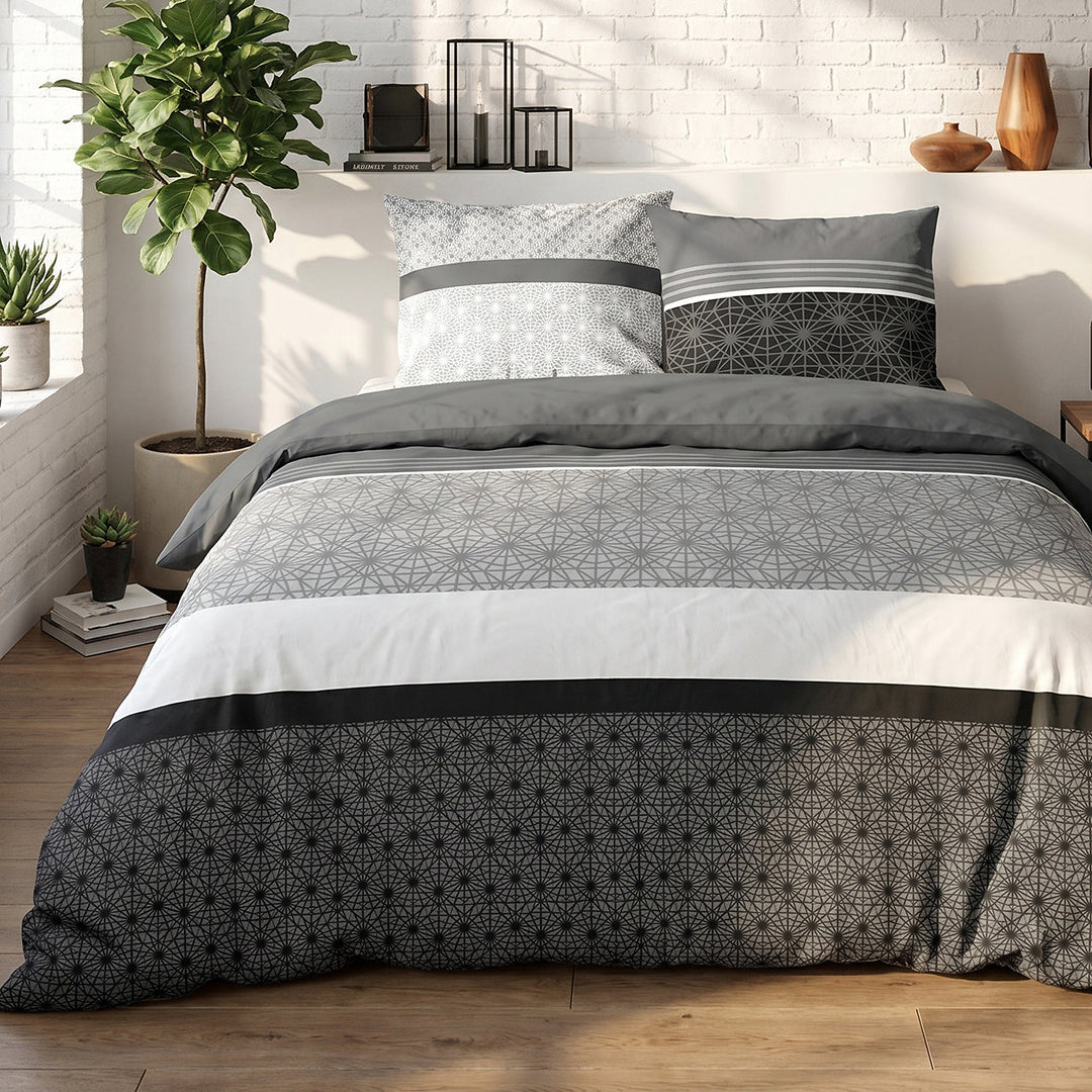 Parure de lit 100% coton 57 fils Sandro