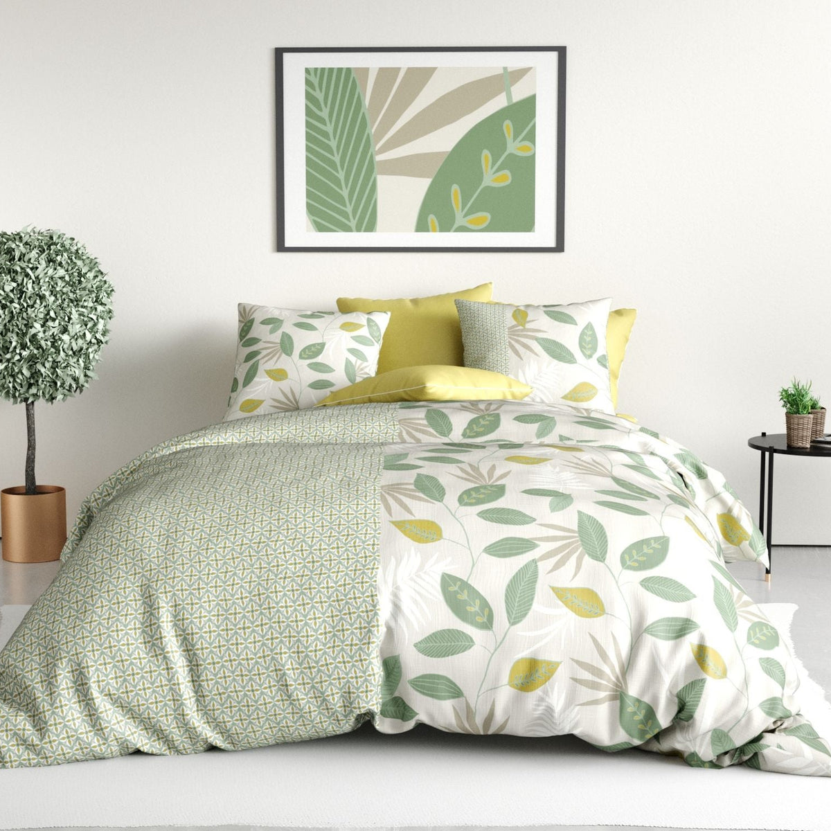 Parure de lit Bâton Rouge 100 % coton 57 fils ARECA
