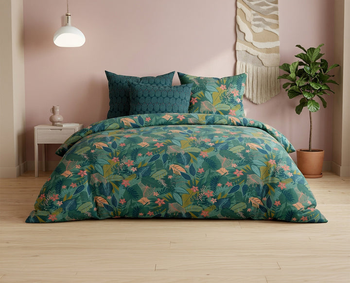 Parure de lit Bâton Rouge 100 % coton 57 fils ZANIA
