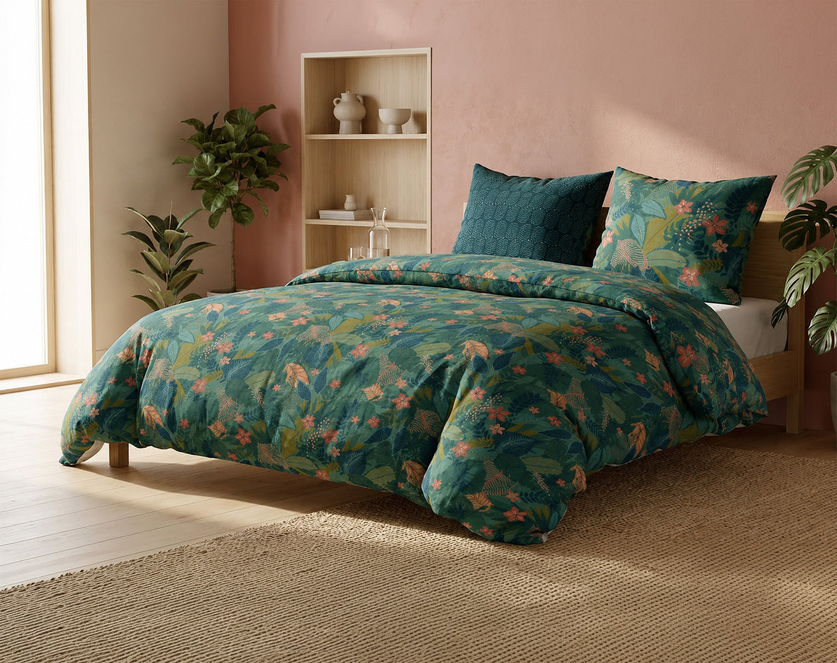 Parure de lit 100% coton 57 fils Zania, vue 2