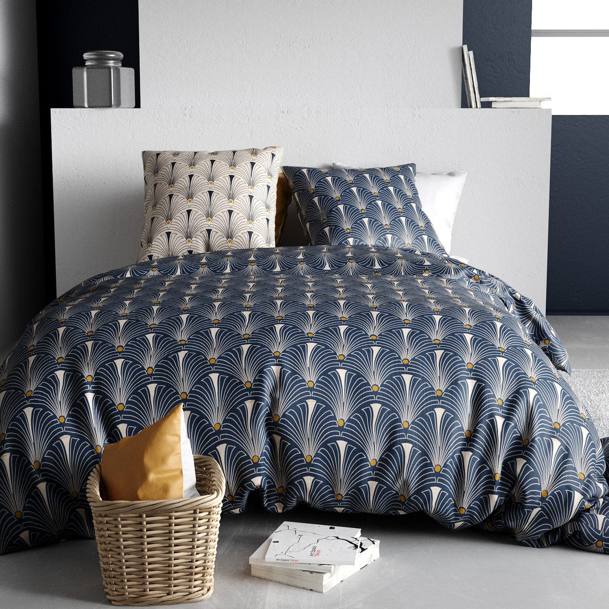Parure de lit Bâton Rouge 100 % coton 57 fils PAON