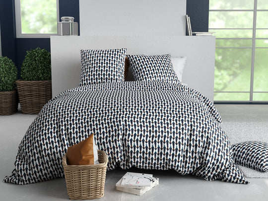 Parure de lit 2 places 100% coton 57 fils GEO