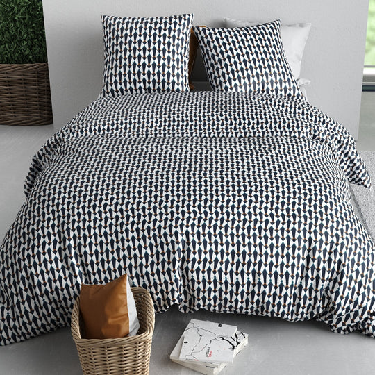 Parure de lit 2 places 100% coton 57 fils GEO