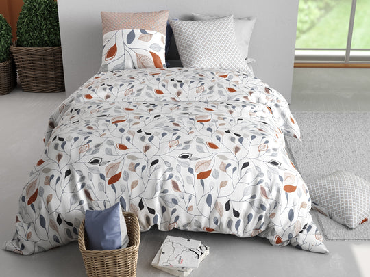 Parure de lit 100% coton 57 fils FLOLIA