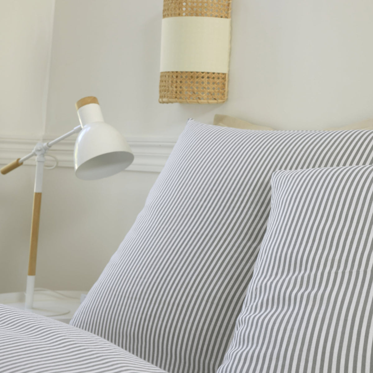 Parure de lit Bâton Rouge en double gaze de coton imprimée