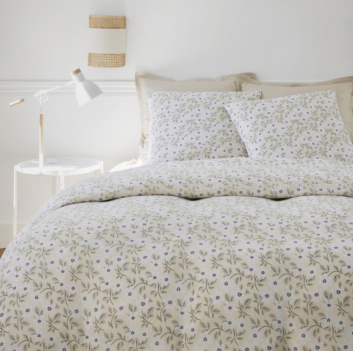 Parure de lit Bâton Rouge en double gaze de coton imprimée