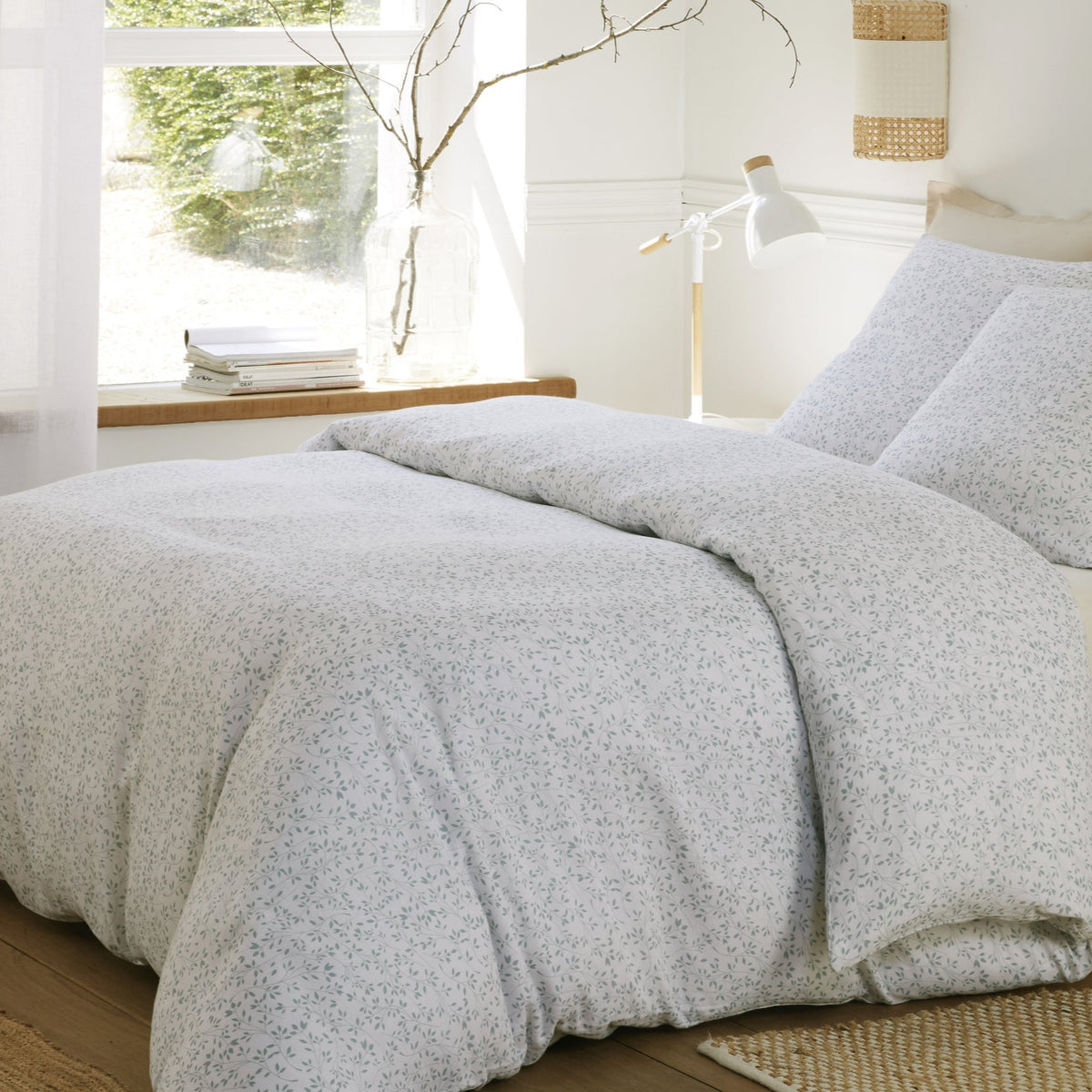 Parure de lit Bâton Rouge en double gaze de coton imprimée