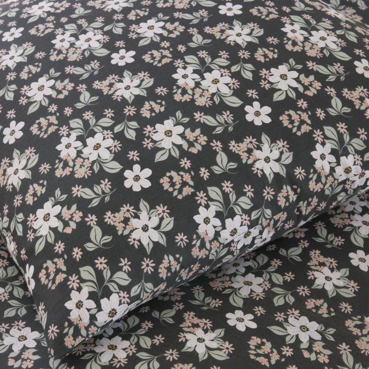 Parure de lit Bâton Rouge en double gaze de coton imprimée