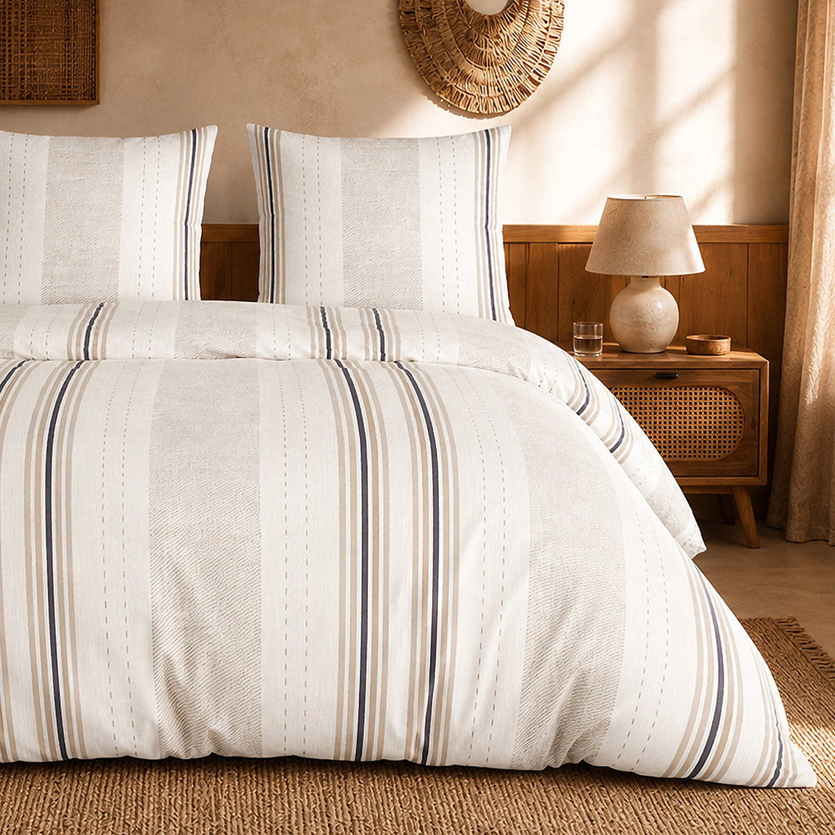 Parure de lit percale de coton 71 fils TRANDY, vue 3