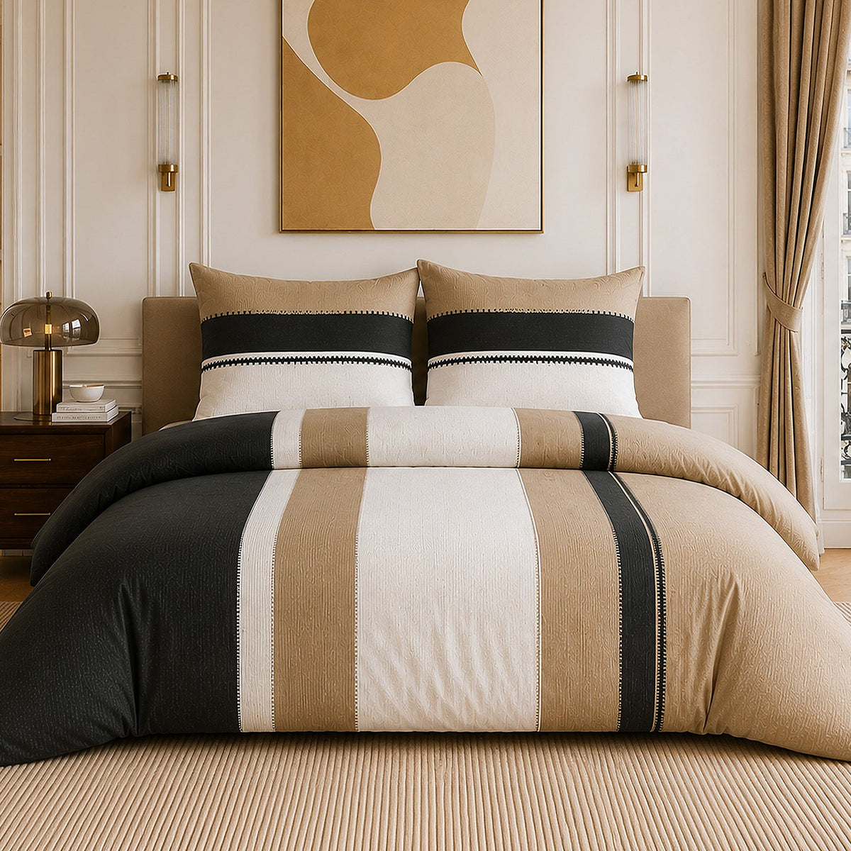 Parure de lit percale de coton 71 fils SAHEL