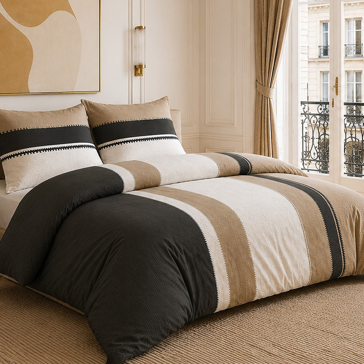 Parure de lit percale de coton 71 fils SAHEL, vue 2