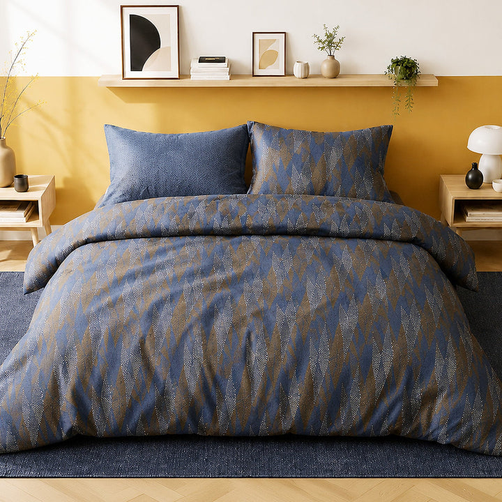 Parure de lit Bâton Rouge percale de coton 71 fils BLUSKY