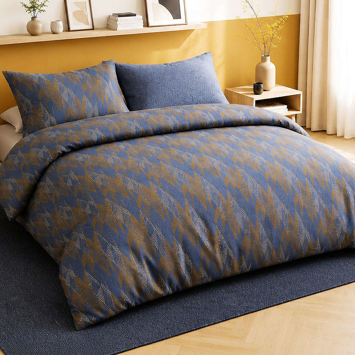 Parure de lit percale de coton 71 fils BLUSKY, vue 2