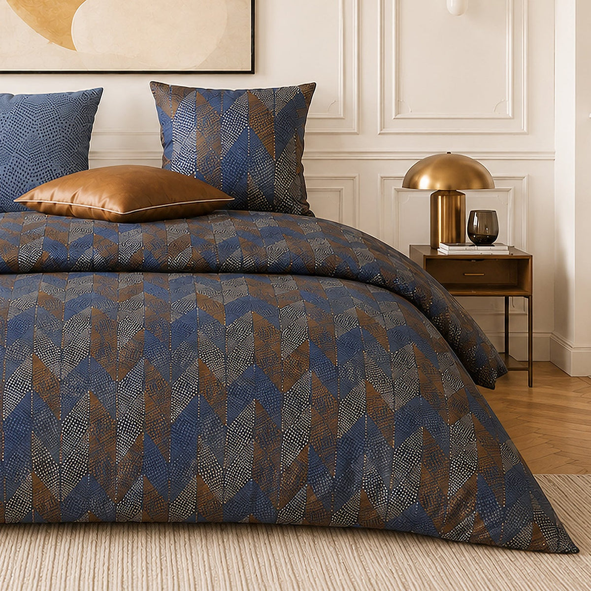 Parure de lit percale de coton 71 fils BLUSKY, vue 7