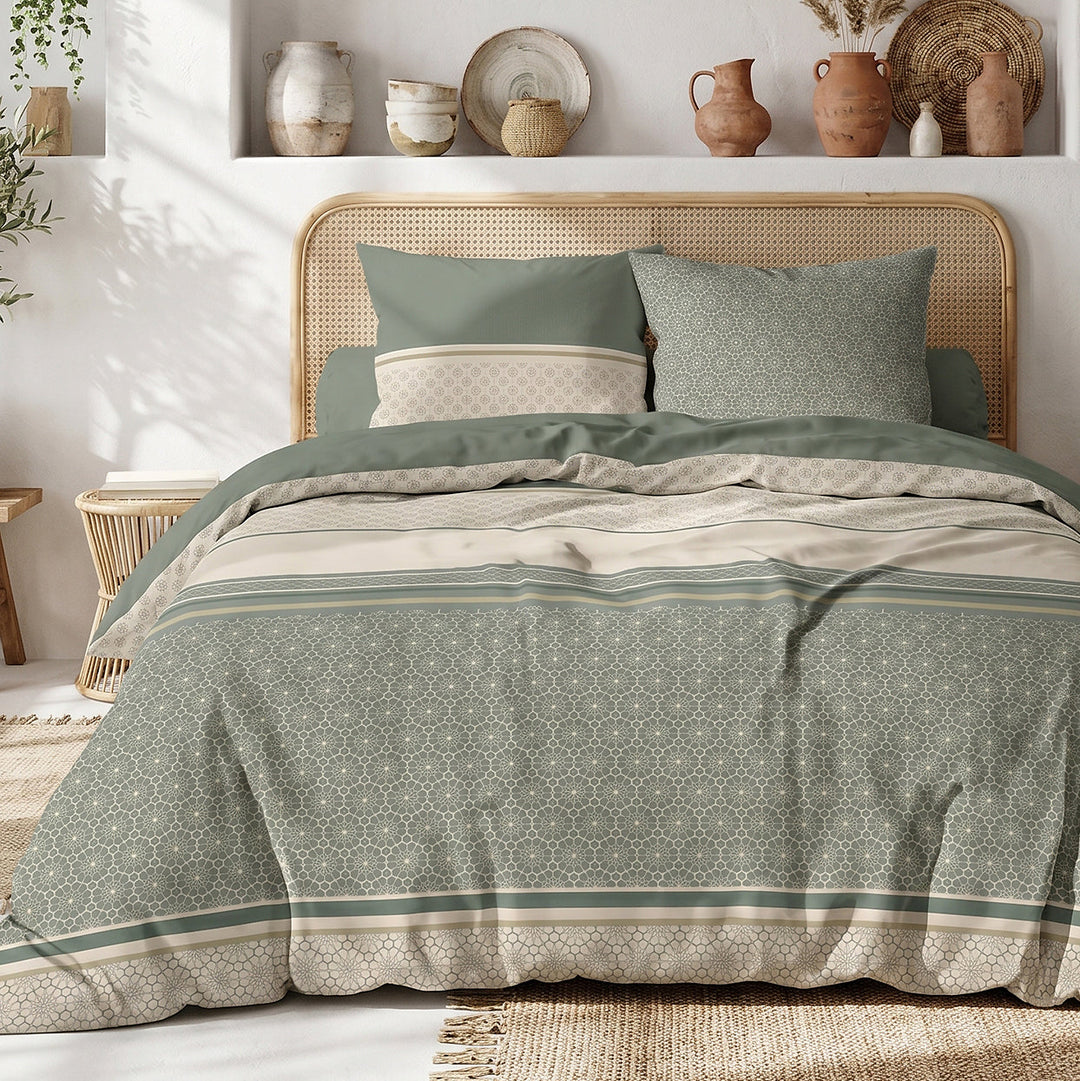 Parure de lit 100% coton 57 fils CYLUS
