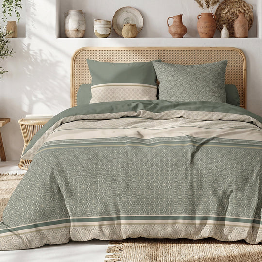 Parure de lit 100% coton 57 fils CYLUS