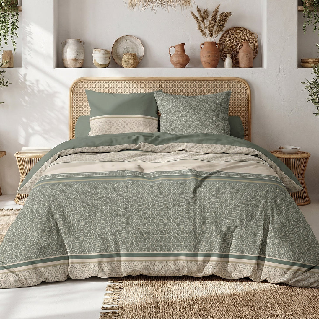Parure de lit 100% coton 57 fils CYLUS, vue 3