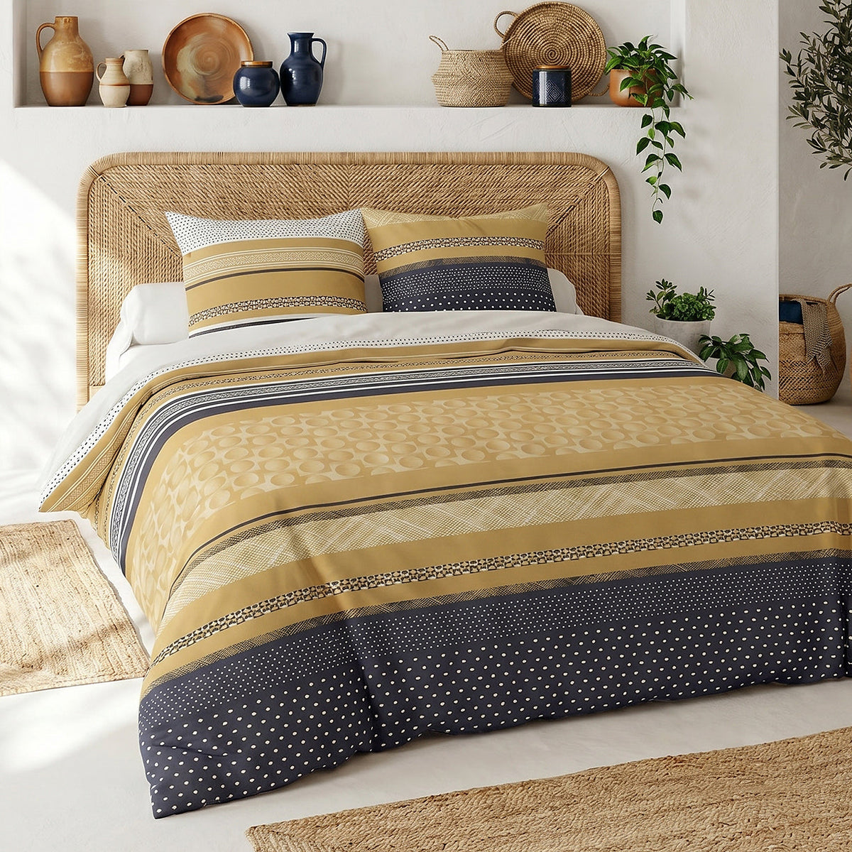 Parure de lit 100% coton 57 fils MELTING, vue 2