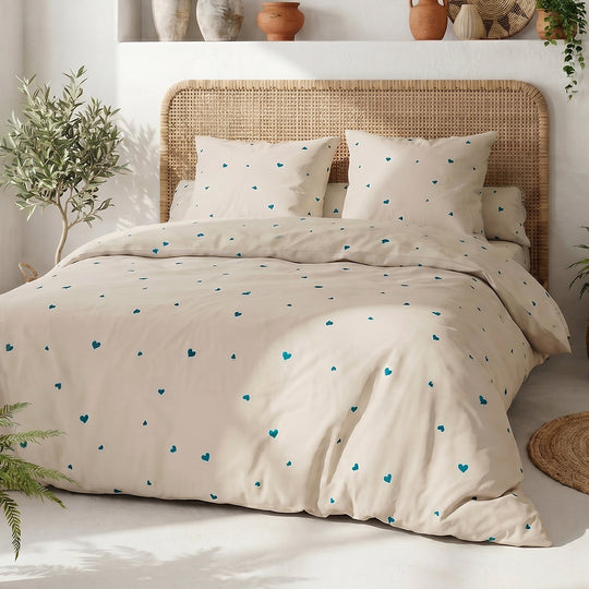 Parure de lit 100% coton 57 fils LAMOURELLE, vue 2