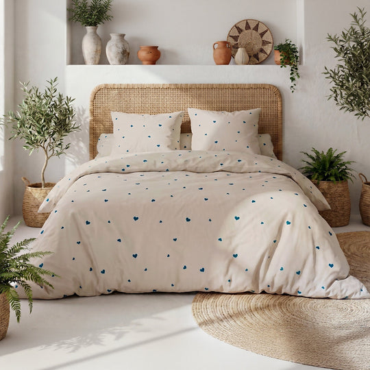 Parure de lit 100% coton 57 fils LAMOURELLE, vue 3