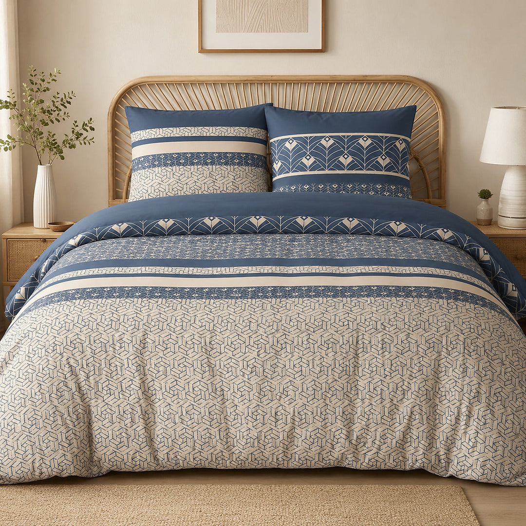 Parure de lit 100% coton 57 fils HAVRIL