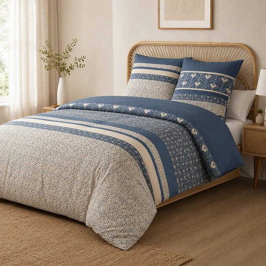 Parure de lit 100% coton 57 fils HAVRIL, vue 2