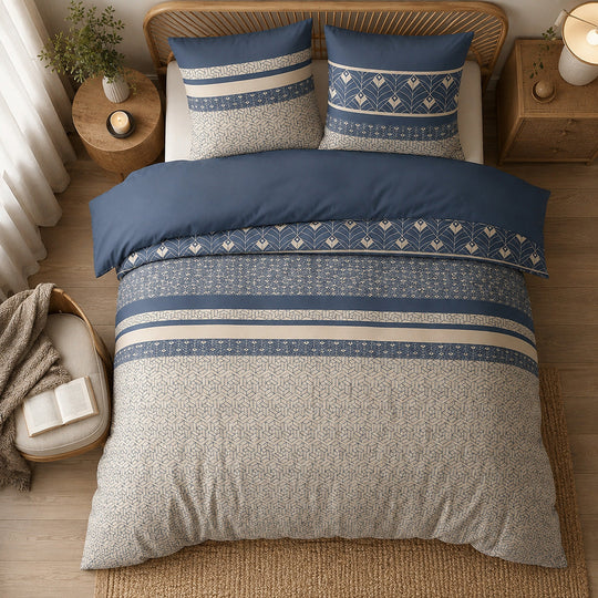Parure de lit 100% coton 57 fils HAVRIL, vue 3