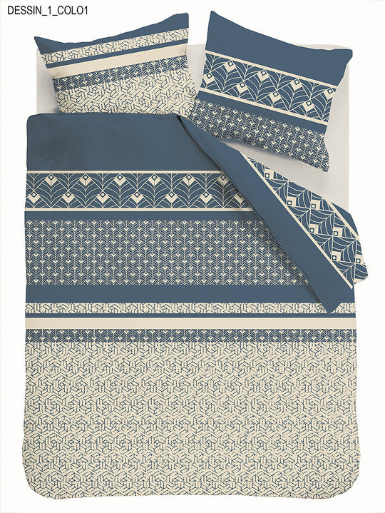 Parure de lit 100% coton 57 fils HAVRIL, vue 4