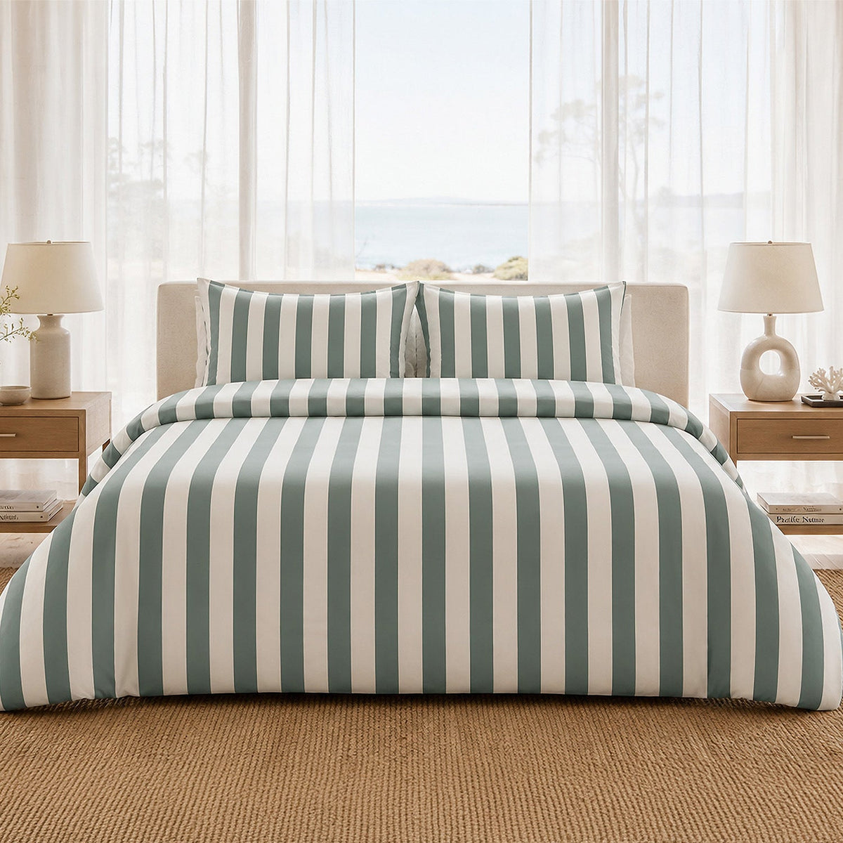 Parure de lit percale de coton 71 fils TALAM