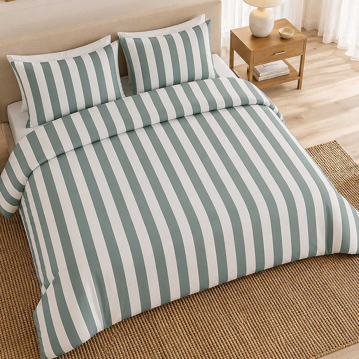 Parure de lit percale de coton 71 fils TALAM, vue 4