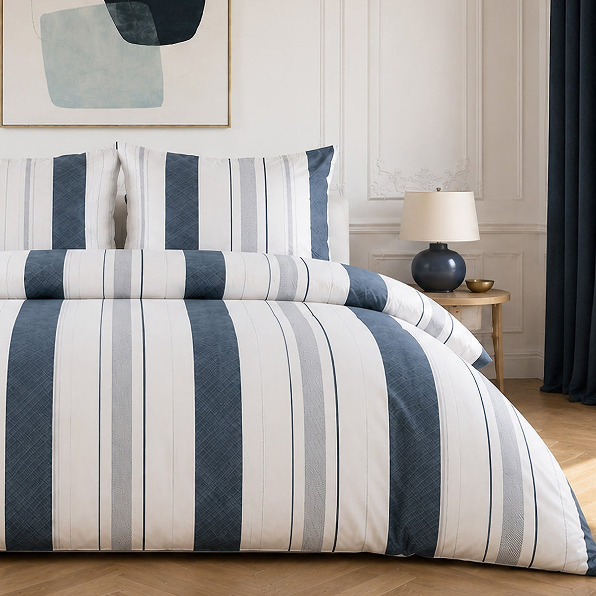 Parure de lit percale de coton 71 fils SIROUND