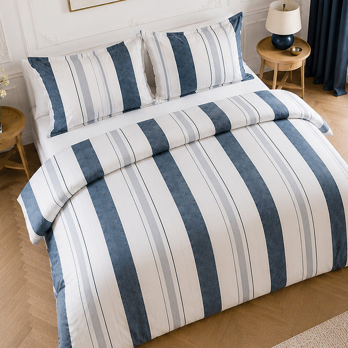 Parure de lit percale de coton 71 fils SIROUND, vue 3