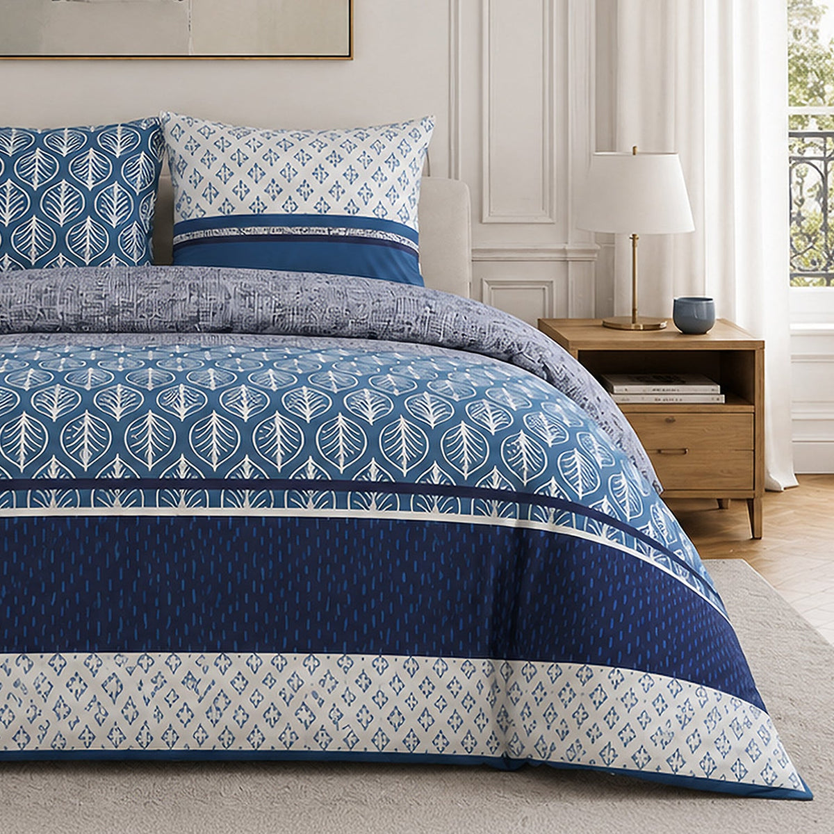 Parure de lit percale de coton 71 fils TOMY, vue 3