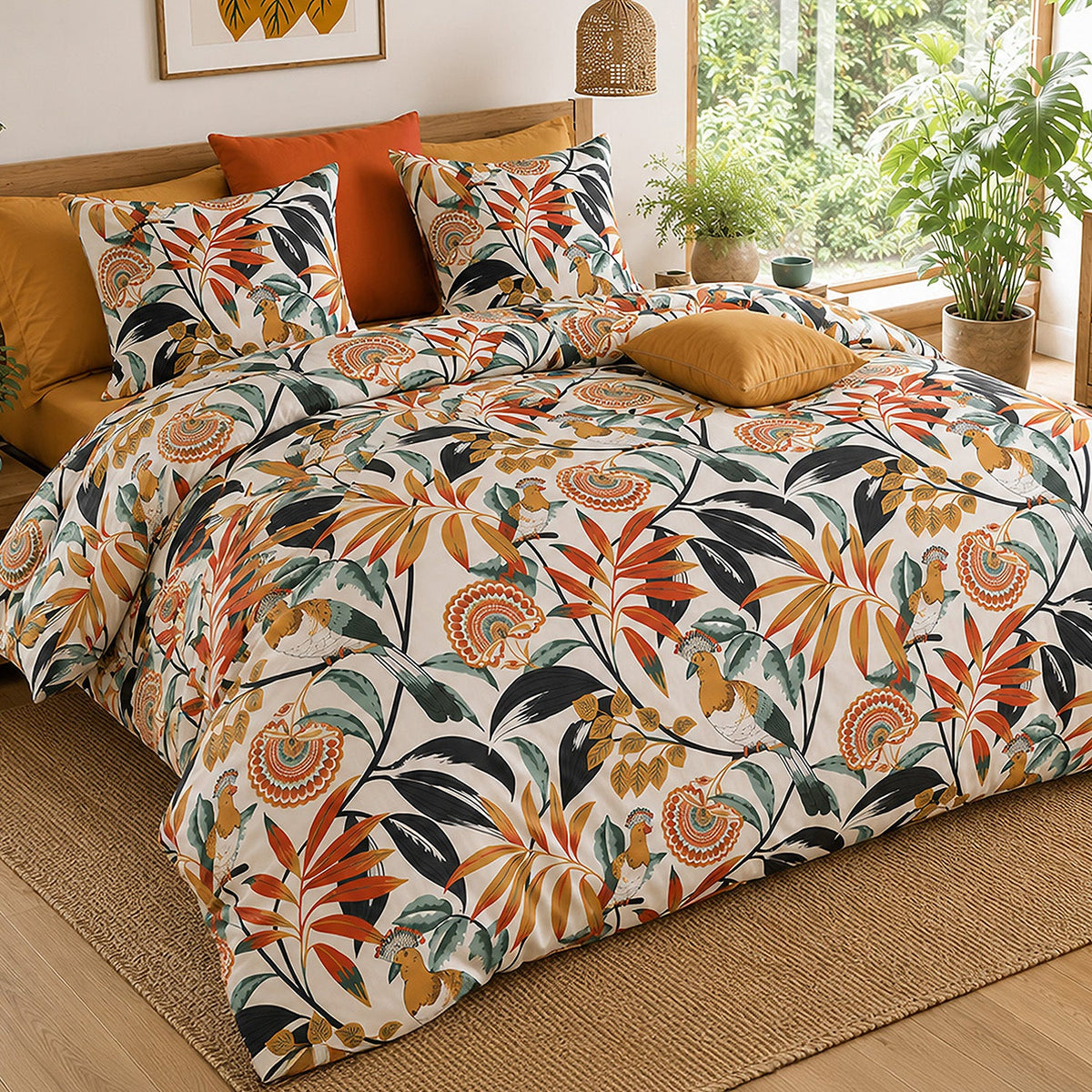 Parure de lit percale de coton 71 fils EDONIE, vue 2