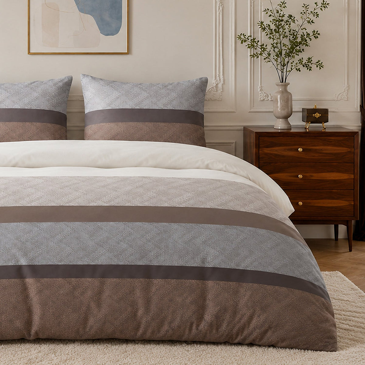 Parure de lit percale de coton 71 fils TERIX, vue 3