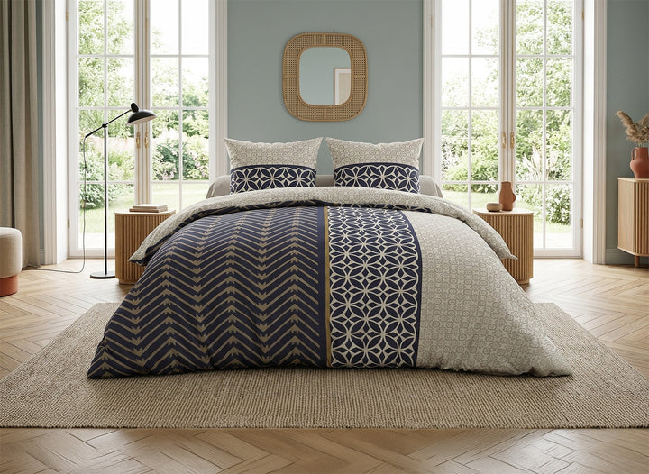 Parure de lit Bâton Rouge 100 % coton 57 fils MELVIN