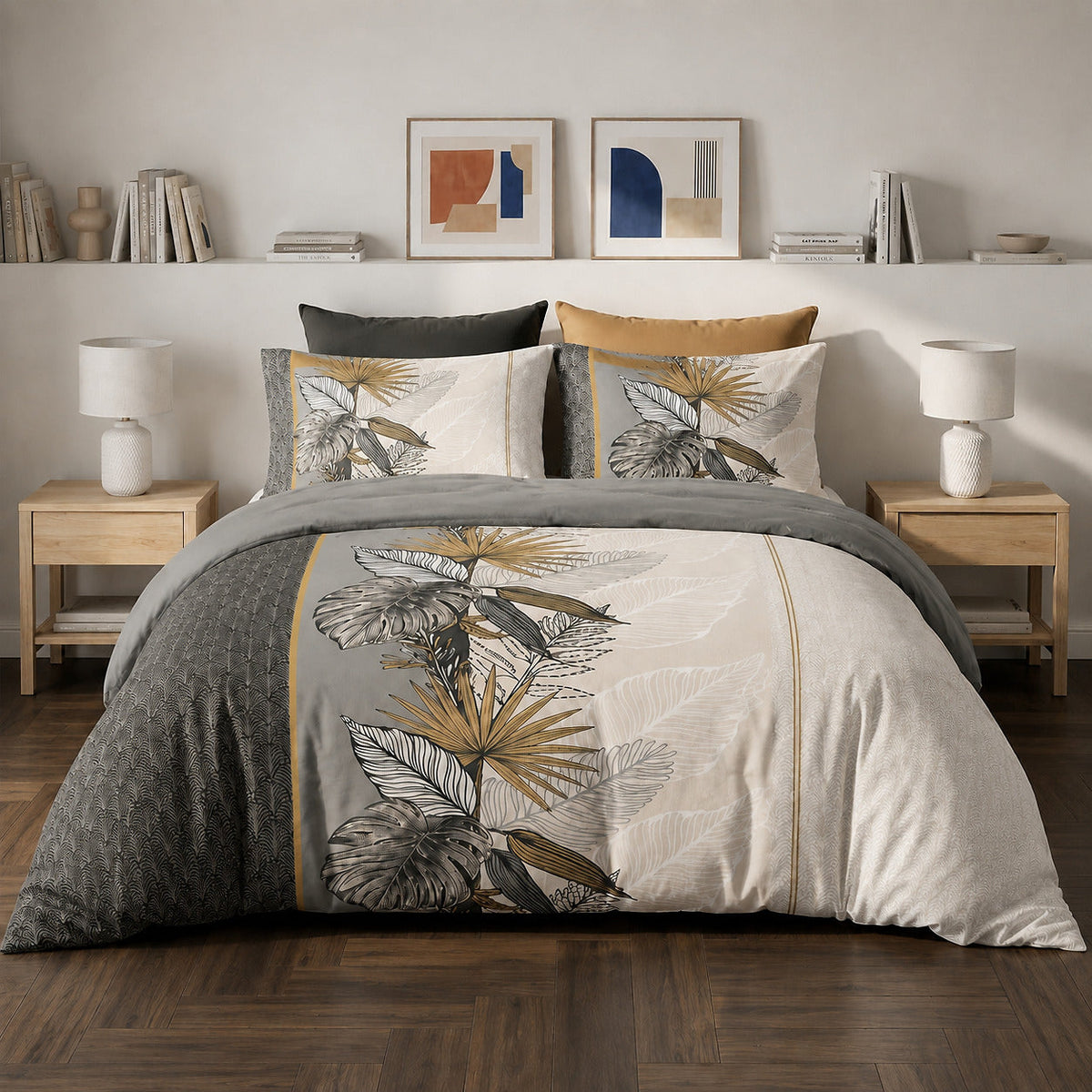 Parure de lit 100% coton 57 fils CARAÏE
