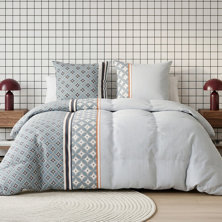 Parure de lit Bâton Rouge 100 % coton 57 fils ARABIA