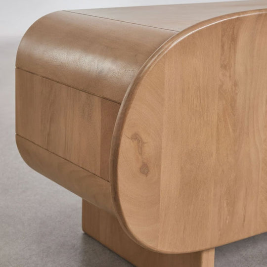 Meuble TV SKLUM 220x40 cm en bois de manguier Agathe