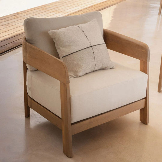 Fauteuil SKLUM ULENO en bois d'Acacia Marron