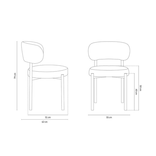 1 Chaise de salle à manger PONENT