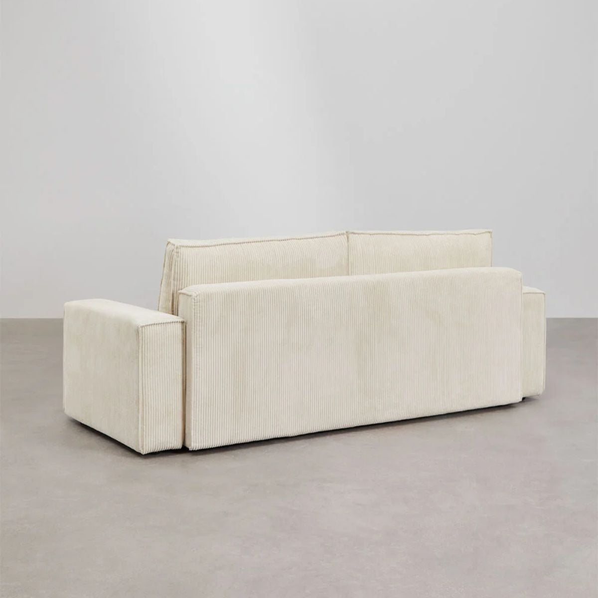 Canapé SKLUM convertible 3 places velours beige Tampere