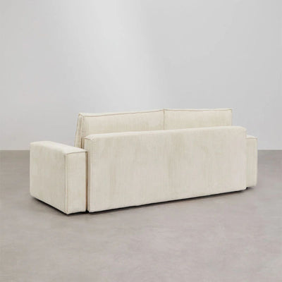 Canapé SKLUM convertible 3 places velours beige Tampere