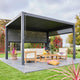Pergola bioclimatique aluminium 4 x 3 m + 1 store 3 m + 1 store 4 m Triomphe - SWEEEK