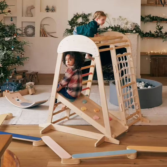 Parcours de motricité intérieur en bois FSC® bois VERTBAUDET