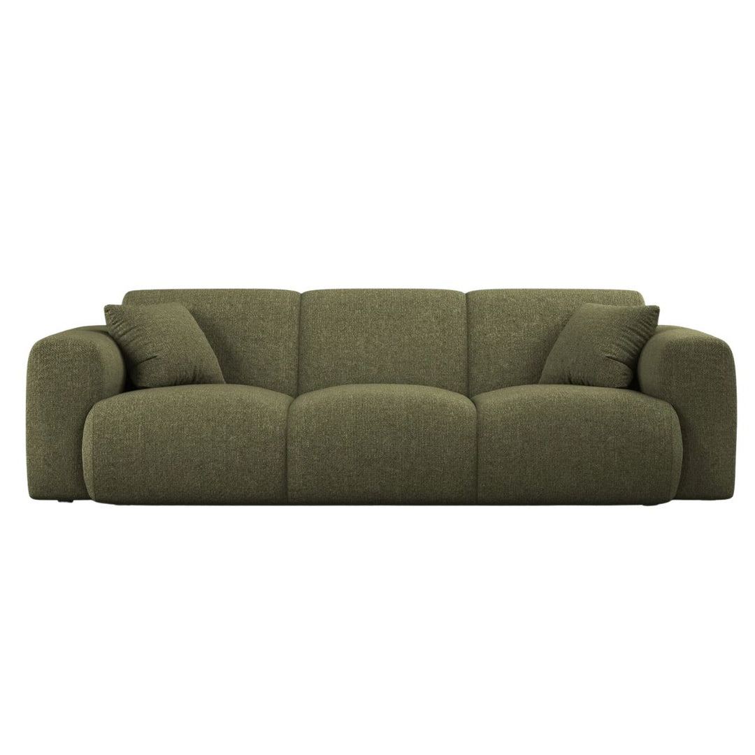 Canapé MICADONI Molino 3 places en tissu chenille vert