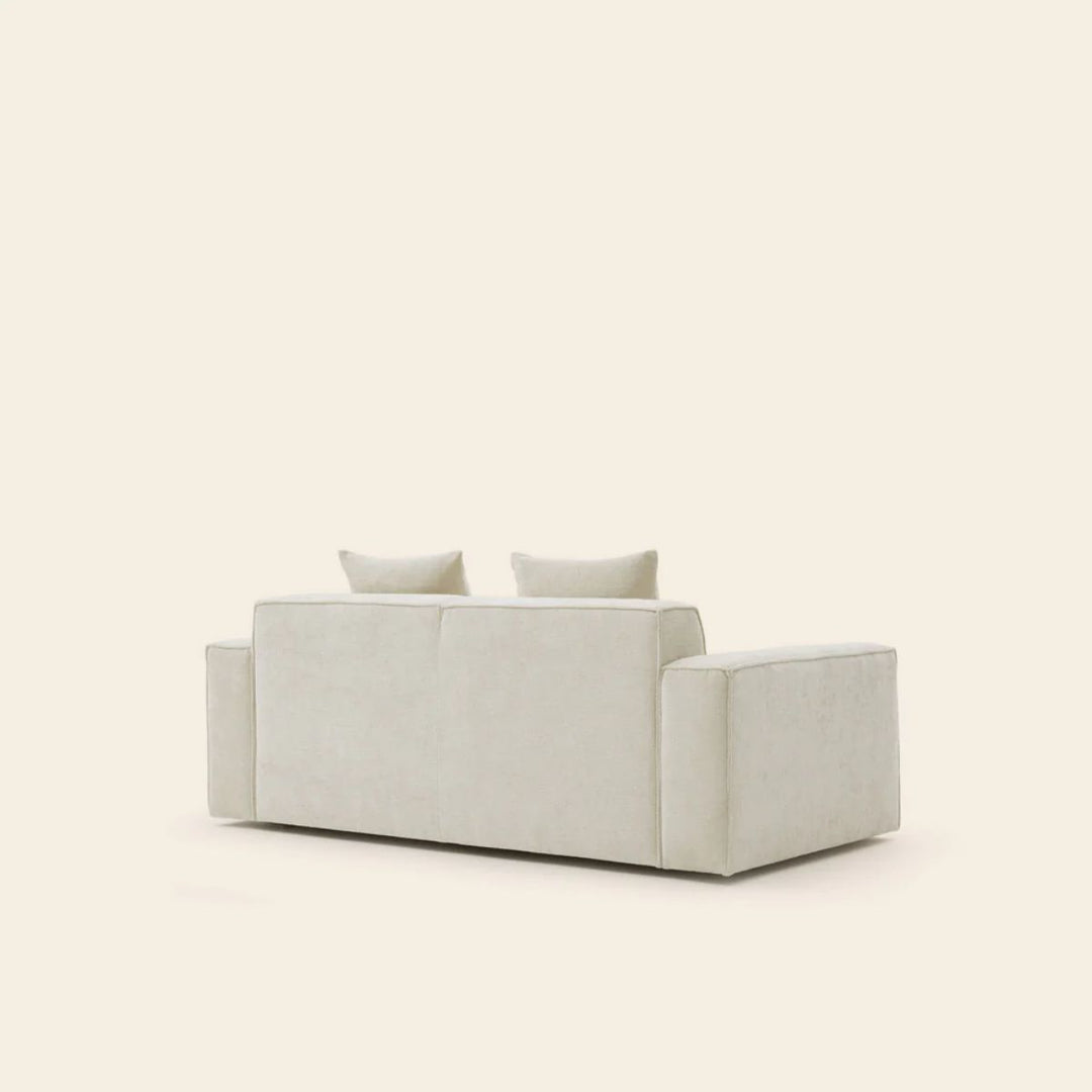 Canapé 2,5 places Madura Dyonis chenille ivoire