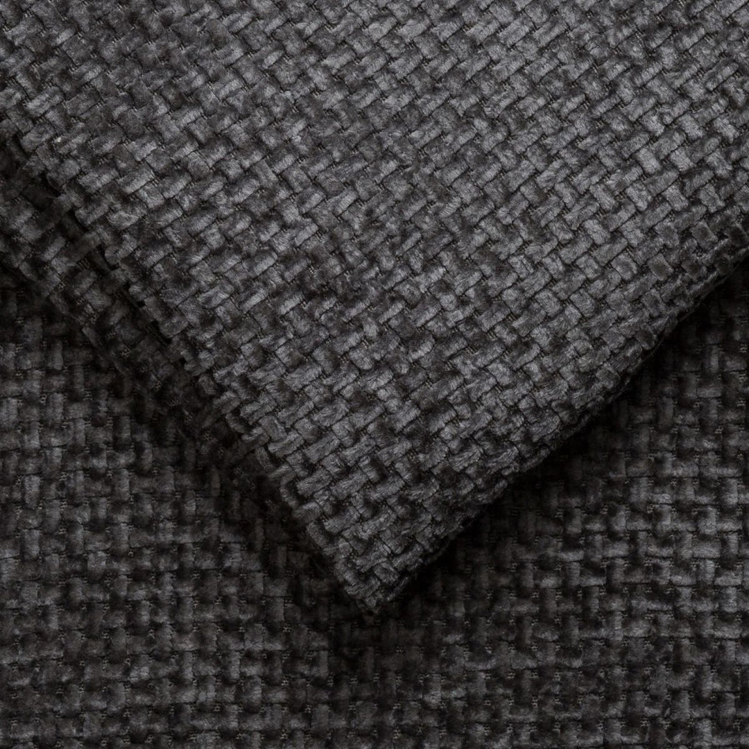 Canapé MICADONI Molino 3 places en tissu chenille gris foncé